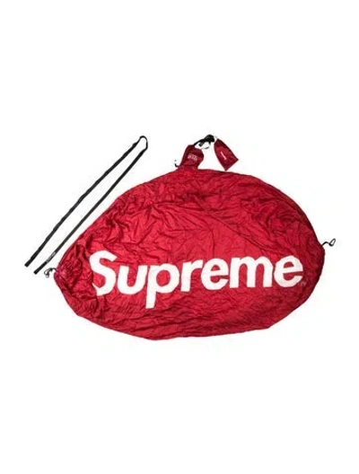 Pre-owned Supreme 2019 Eno Doublenest Hammock & Suspension System In Red