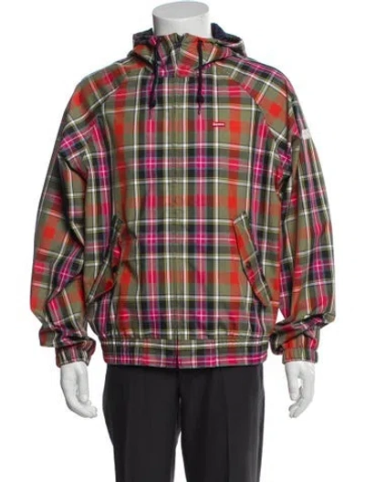 Pre-owned Supreme 2019 Gore-tex Plaid Harrington Windbreaker