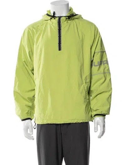 Pre-owned Supreme 2019 Nylon Ripstop Hooded Pullover Windbreaker In Green