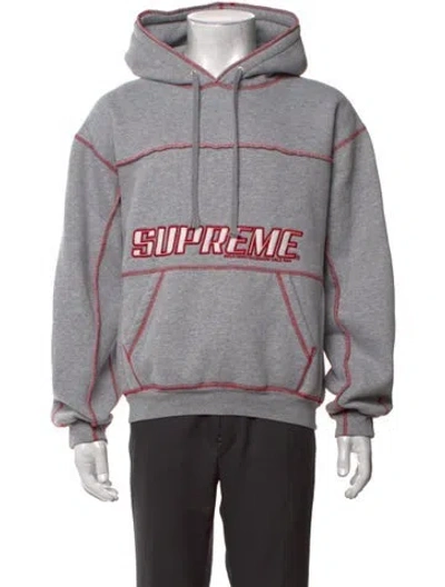Pre-owned Supreme 2022 Crew Neck Hoodie In Grey