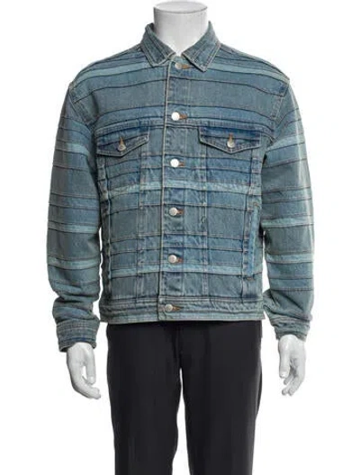 Pre-owned Supreme 2022 Layered Denim Trucker Denim Jacket In Blue