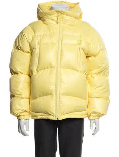 Pre-owned Supreme 2022 Reversible Puffer Coat In Yellow