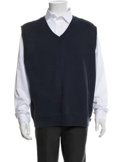 Pre-owned Supreme 2023 Sweatshirt Vest In Blue/burgundy/green
