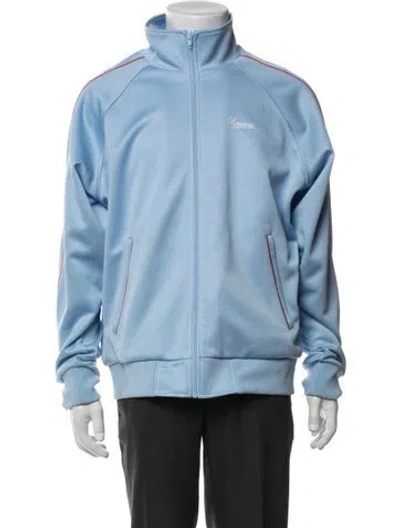 Pre-owned Supreme 2024 Graphic Print Cardigan In Blue