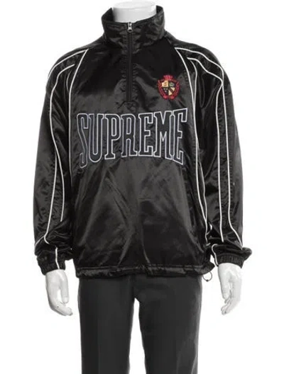 Pre-owned Supreme 2025 Satin Piping Jacket In Black