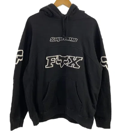 Pre-owned Supreme 20aw Fox Racing Hooded Sweatshirt In Black
