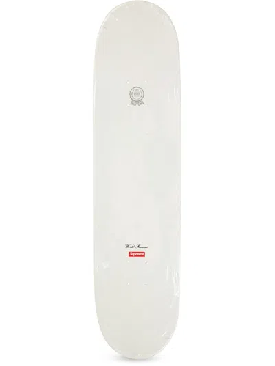 Supreme 20th Anniversary Skateboard Deck In White