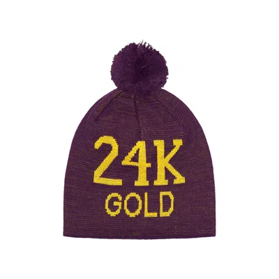 Pre-owned Supreme 24k Gold Beanie 'purple'