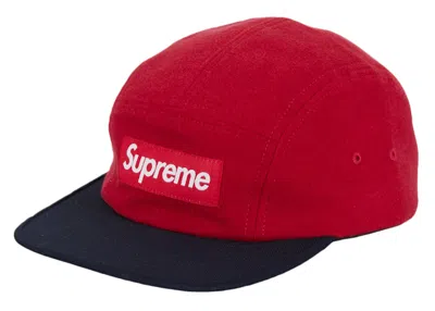 Pre-owned Supreme 2tone Camp Cap (fw23) In Red