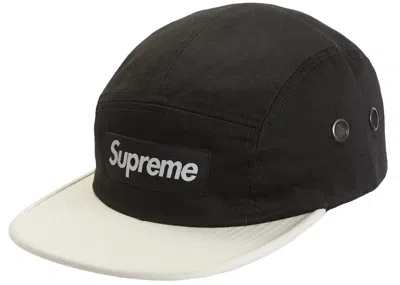 Pre-owned Supreme 2tone Camp Cap In Black