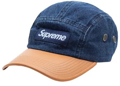 Pre-owned Supreme 2tone Denim Camp Cap In Blue