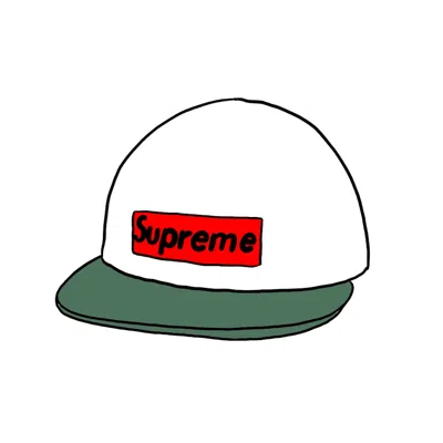 Pre-owned Supreme 2tone Denim Camp Cap In White