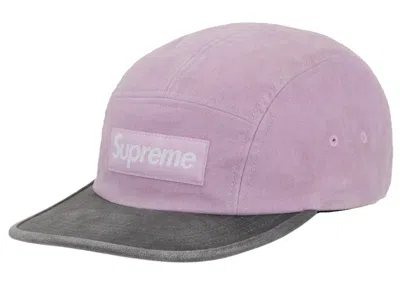 Pre-owned Supreme 2tone Moleskin Camp Cap In Pink
