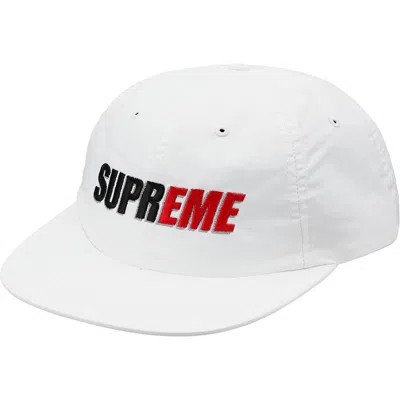 Pre-owned Supreme 2tone Nylon 6panel In White