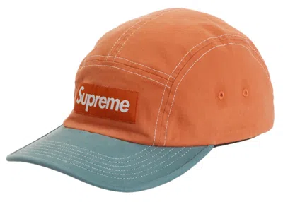 Pre-owned Supreme 2tone Twill Camp Cap In Orange