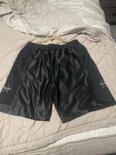 Pre-owned Supreme 5-pocket Star Basketball Mesh Shorts In Black