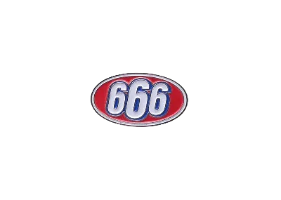 Pre-owned Supreme 666 Oval Pin In Silver