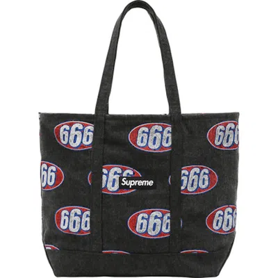 Pre-owned Supreme 666 Tote Bag In Black
