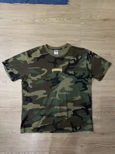 Pre-owned Supreme 90's  Central Logo Y2k Vintage Retro Tee Tshirt In Green