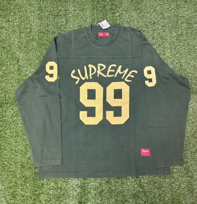 Pre-owned Supreme 99 L/s Football Top Size Large In Green