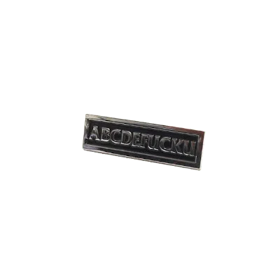 Pre-owned Supreme Abc Pin In Silver