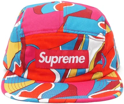 Pre-owned Supreme Abstract Camp Cap In Red