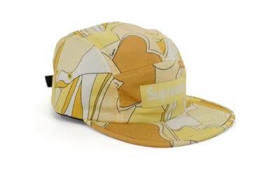 Pre-owned Supreme Abstract Camp Cap In Yellow