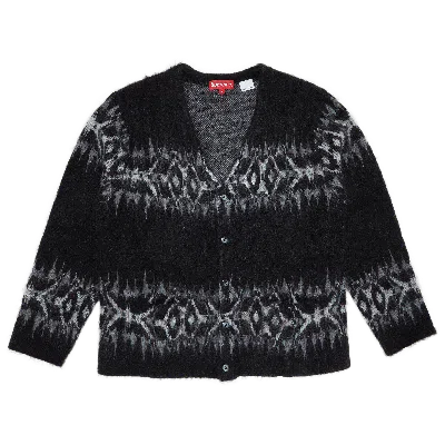 Pre-owned Supreme Abstract Stripe Cardigan 'black'