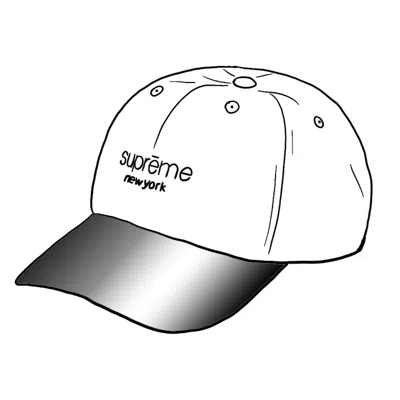 Pre-owned Supreme Acrylic Visor 6panel In White