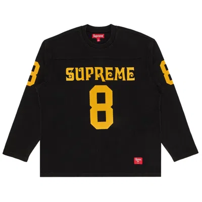 Pre-owned Supreme Affiliated Long-sleeve Football Top 'black' | Men's Size Xl