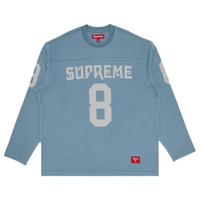 Pre-owned Supreme Affiliated Long-sleeve Football Top 'slate' | Blue | Men's Size L