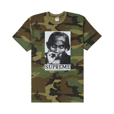 Pre-owned Supreme Aguila Tee 'woodland Camo' | Green | Men's Size M
