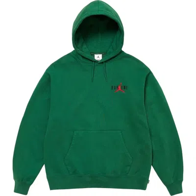Pre-owned Supreme Air Jordan X  Hooded Sweatshirt Green (2024) - Size Medium -