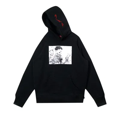 Pre-owned Supreme Akira Arm Hooded Sweatshirt 'black' | Men's Size L
