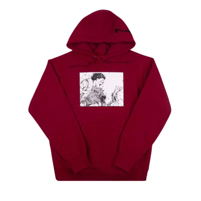 Pre-owned Supreme Akira Arm Hooded Sweatshirt 'cardinal' | Red | Men's Size Xl