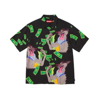 Pre-owned Supreme All Dogs Go To Heaven Short-sleeve Shirt 'black' | Men's Size M
