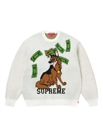 Supreme All Dogs Go To Heaven Sweater In White