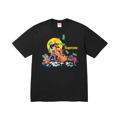 Pre-owned Supreme All Dogs Go To Heaven Tee 'black' | Men's Size Xxl