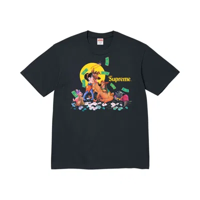 Pre-owned Supreme All Dogs Go To Heaven Tee 'navy' | Blue | Men's Size Xxl