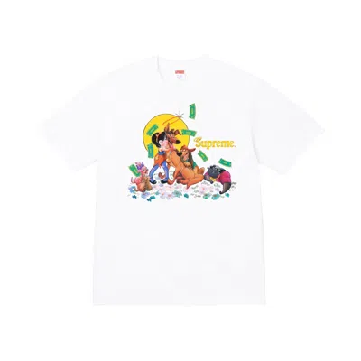 Pre-owned Supreme All Dogs Go To Heaven Tee 'white' | Men's Size Xxl