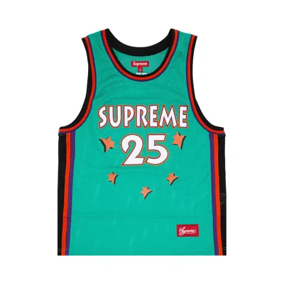 Pre-owned Supreme All Star Basketball Jersey 'green' | Men's Size M
