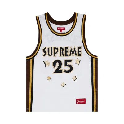 Pre-owned Supreme All Star Basketball Jersey 'white' | Men's Size Xl