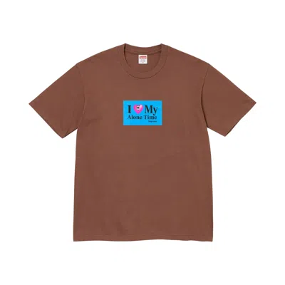 Pre-owned Supreme Alone Time Tee 'brown' | Men's Size Xxl