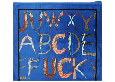 Pre-owned Supreme Alphabet Beach Towel In Navy Blue