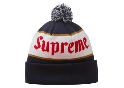 Pre-owned Supreme Alpine Beanie (fw22) In Navy Blue