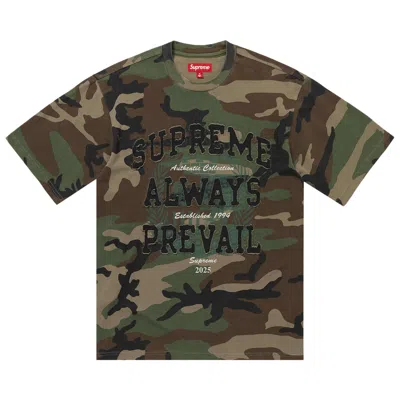 Pre-owned Supreme Always Prevail Short-sleeve Top 'woodland Camo' | Multi-color | Men's Size S
