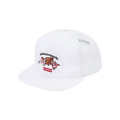 Pre-owned Supreme America's Favorite Mesh Back 5-panel 'white' | Men's Size Onesize