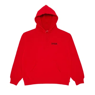 Pre-owned Supreme Anarchy Hooded Sweatshirt 'red'
