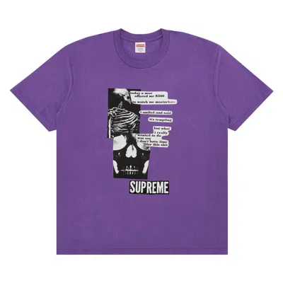 Pre-owned Supreme Anatomy Tee 'purple' | Men's Size L