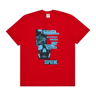 Pre-owned Supreme Anatomy Tee 'red' | Men's Size L